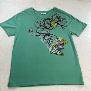Gianni Versace Collection TShirt Girocollo Marine Life Tight Fit XL Authentic